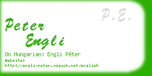 peter engli business card